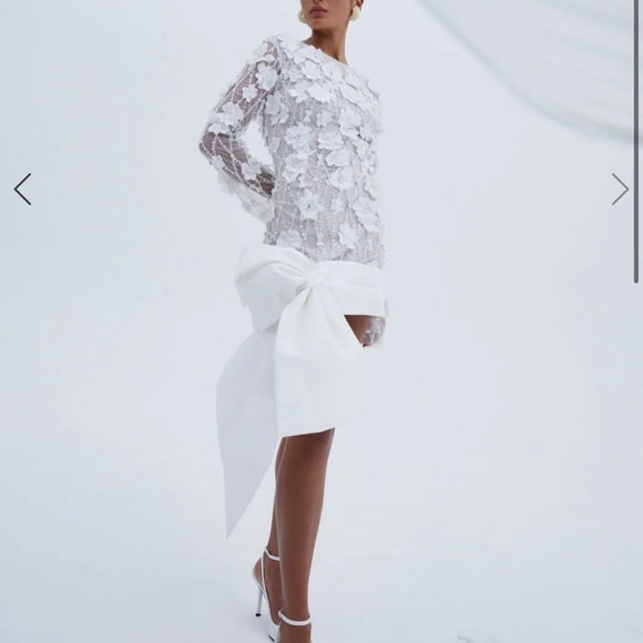 Rachel Gilbert London Bow Mini Dress - Picture 4 of 6